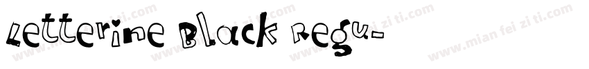 Letterine Black Regu字体转换
